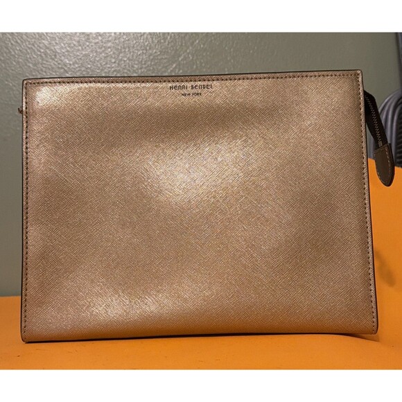 Handbags - Henri Bendel West 57th Cosmetic Clutch in Rose Gold